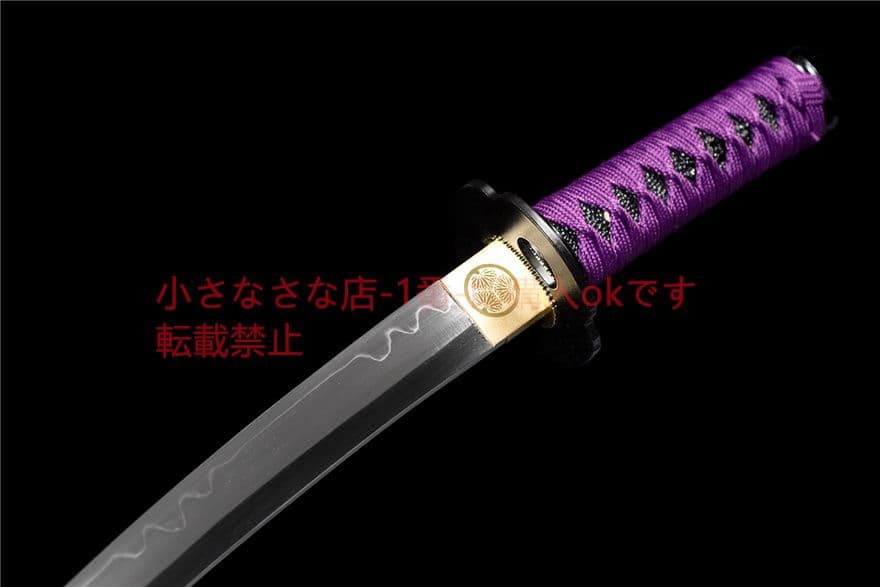 12寸T 10焼刃『紫刹』 古兵器 武具 刀装具 日本刀 模造刀 居合刀