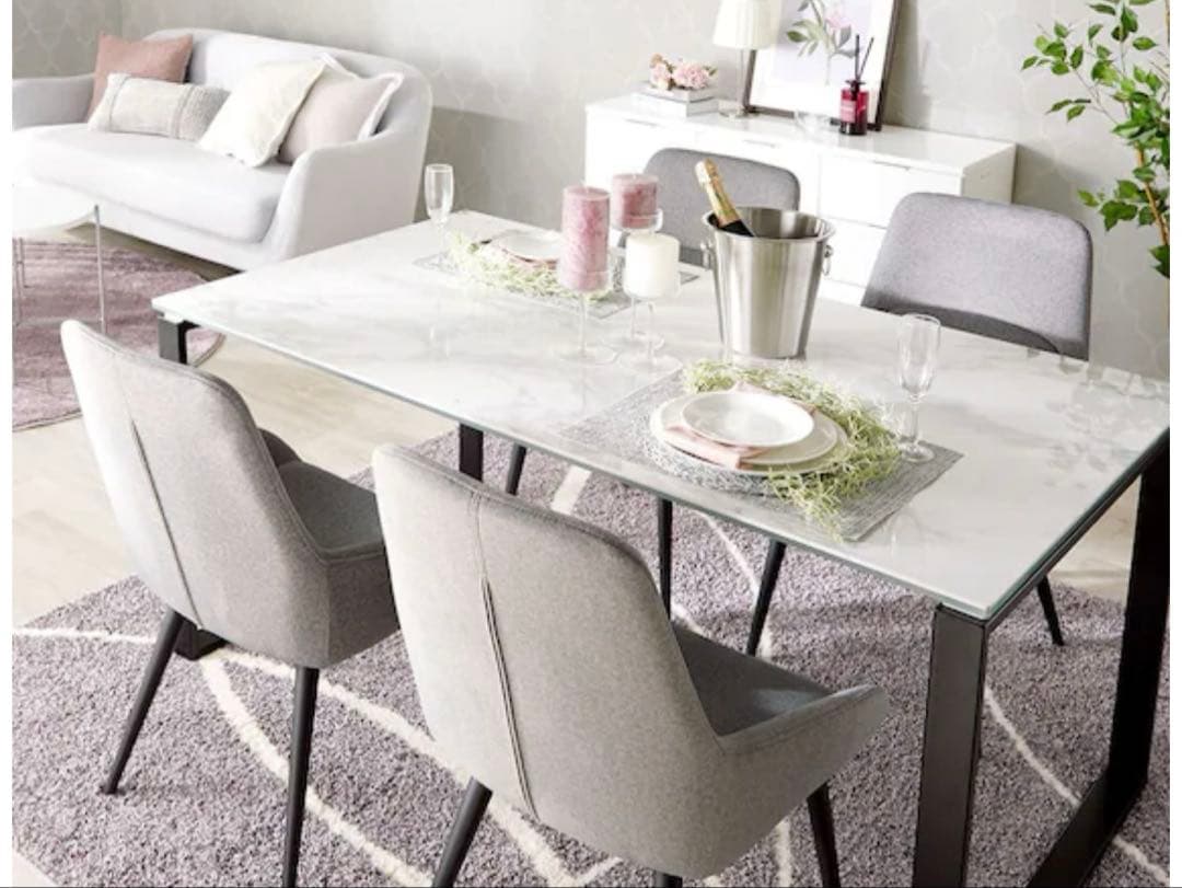 ニトリ セラミックダイニングテーブル 大理石風