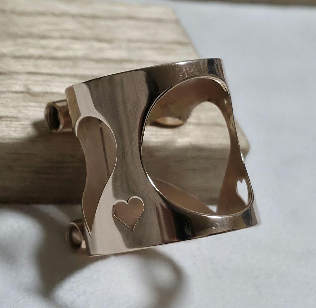 アトリエモモ クラリネットリガチャー ラバー用 NSヨコPG ハート