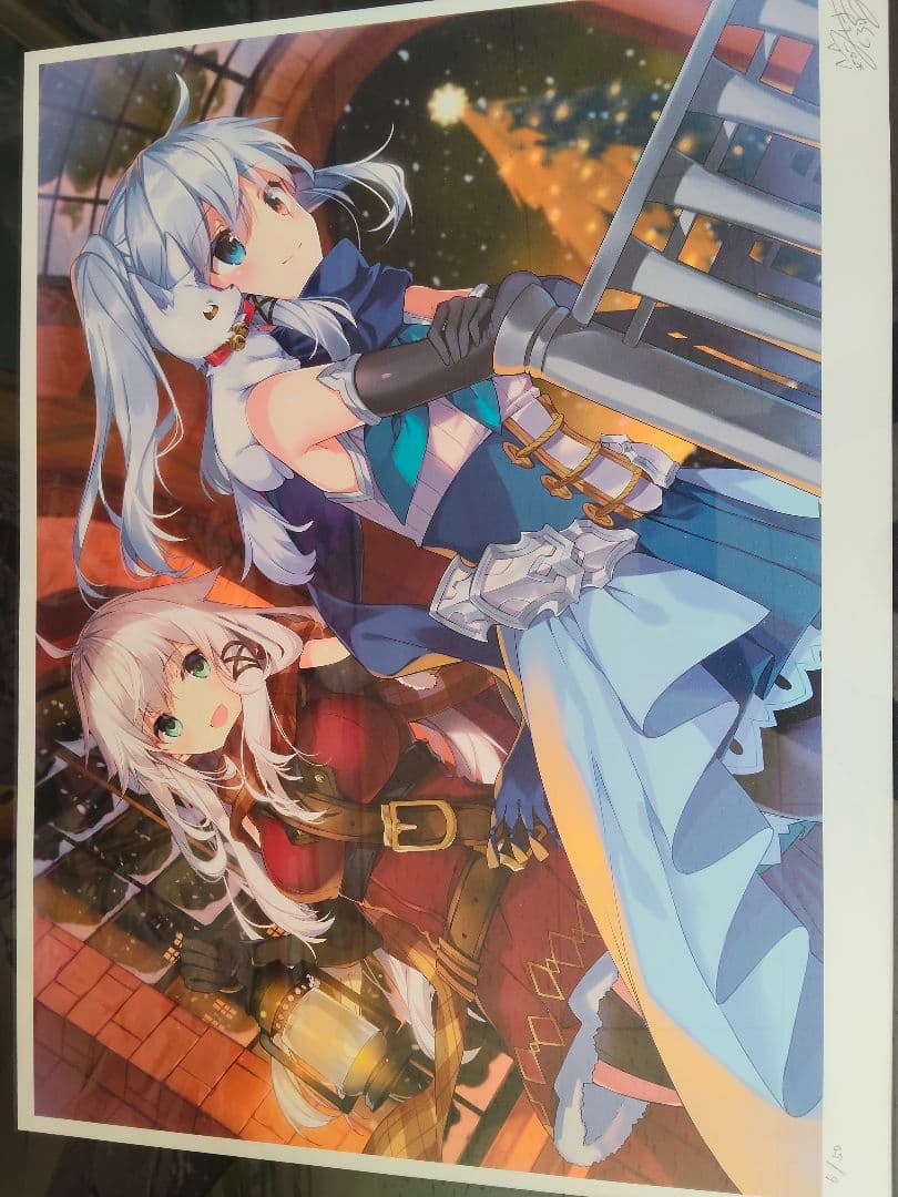 三嶋くろね先生　版画「Sacred Night」