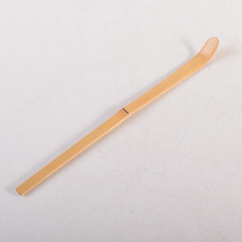 茶道具　宗玄作　茶杓　銘「峯の松」　柴野　松長剛山書付　共筒共箱　V　8303