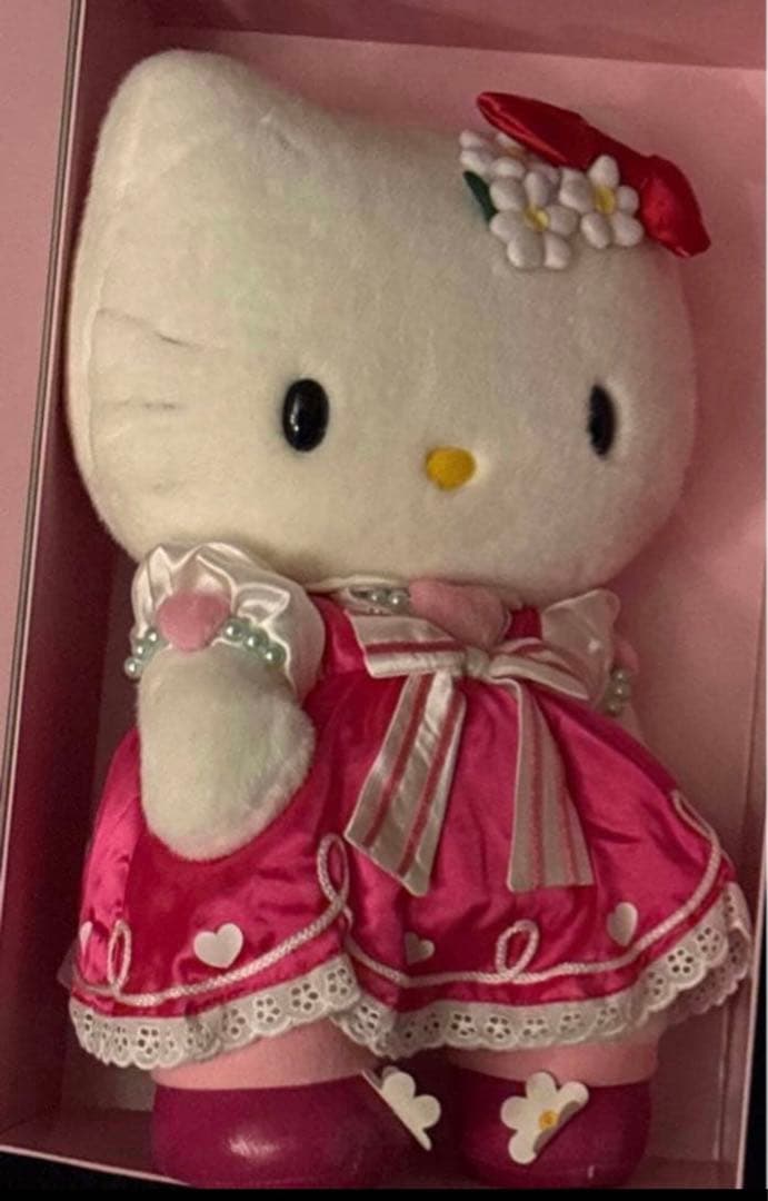 ハローキティ25周年記念 バースデードール ぬいぐるみ 800限定 新品箱入り