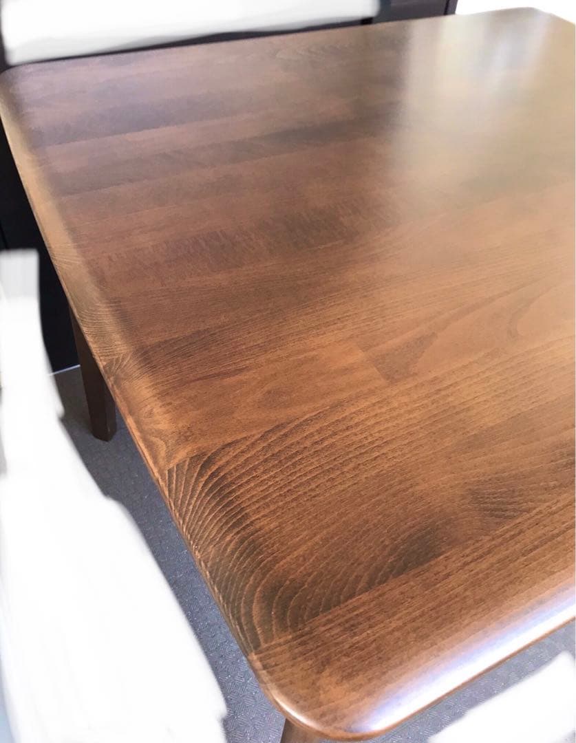 ニトリ Nコレクション ダイニングテーブル T-01 W90ミドルブラウン