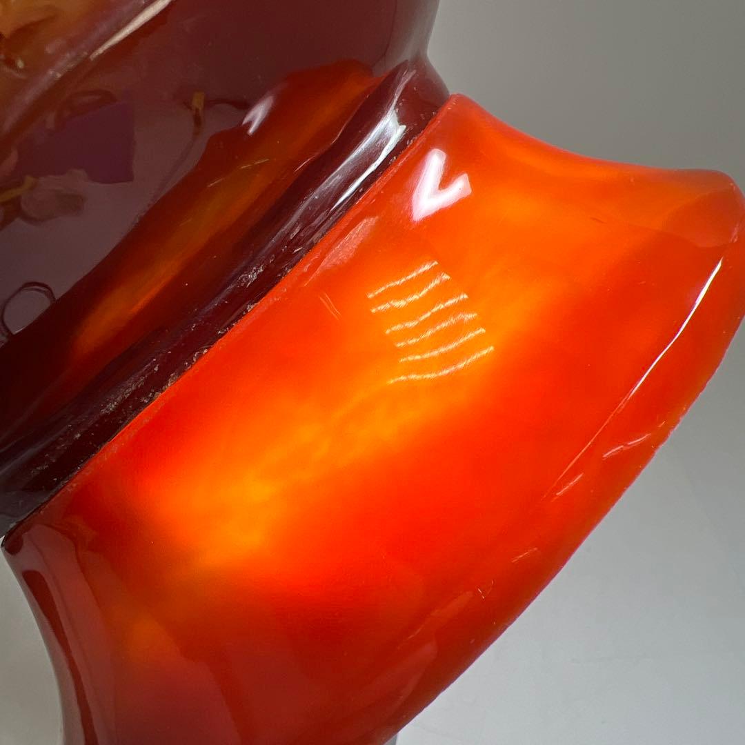 中国美術　本黄瑪瑙　香炉　1796g トヒサ　東な8-0121☆2F