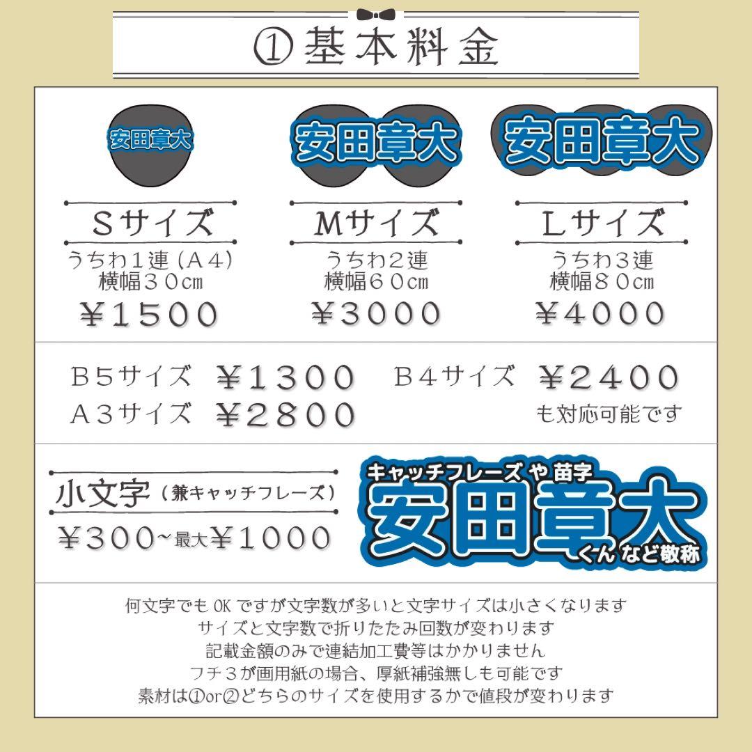 【オーダー受付中♡】連結文字 折りたたみパネル オーダー C 団扇屋さん