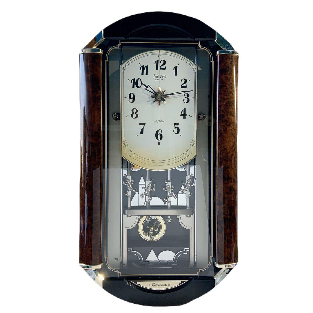 【希少】RHYTHM 壁掛けからくり時計 4MJ849RH リズム時計