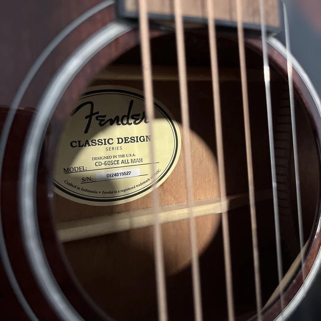 Fender　CD-60SCE All-Mahogany