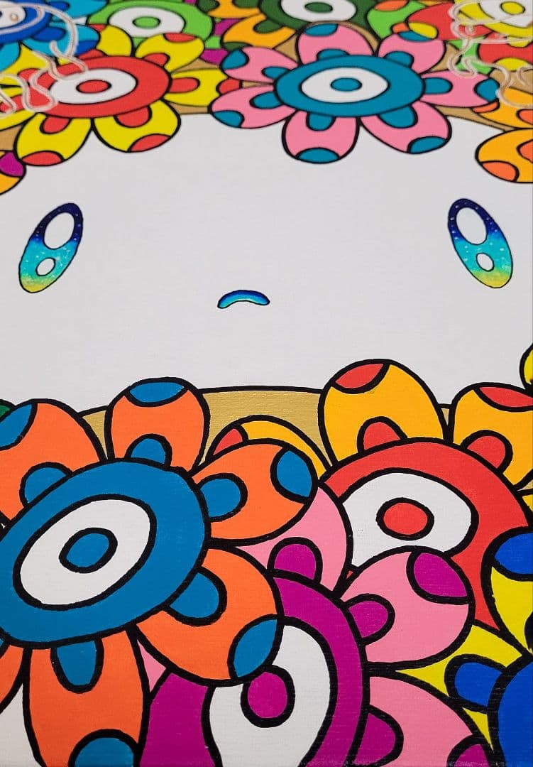 ★鈴木哲也★S6(410×410mm)アクリル原画1点物★送料無料#127