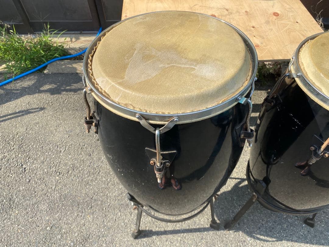 メーカー不明　コンガ　スタンド　ビンテージ　中古品