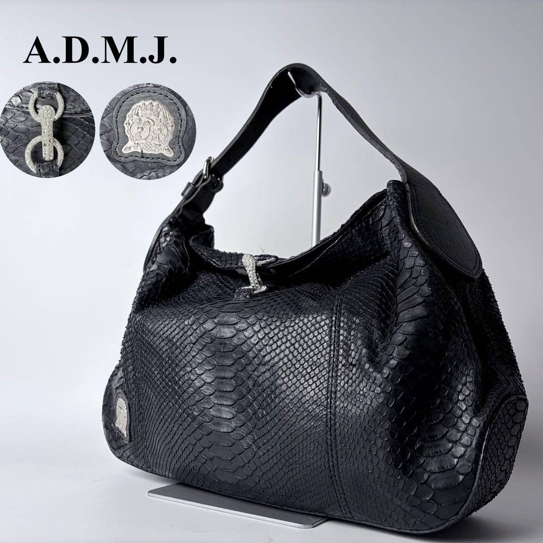 ぴょぴょ ADMJ　 エーディエムジェイ　パイソン　ショルダービジュー付き