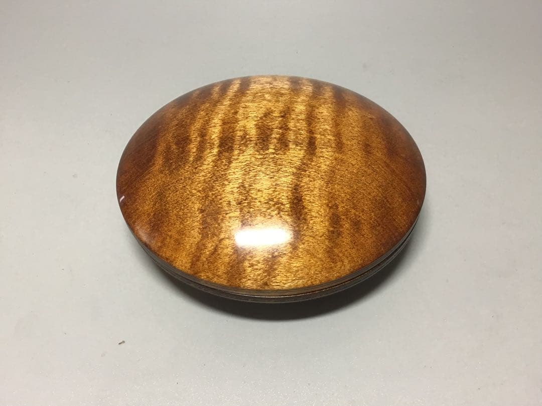 メイプル楓虎斑杢材　蘇芳染め　ミニ食蘢　小物