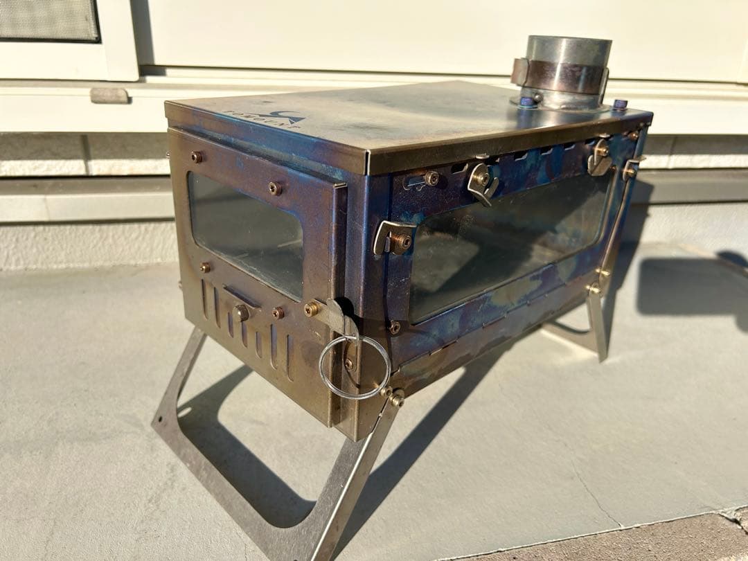 TOMOUNT チタン 薪ストーブ 折りたたみ 2m&2.5m巻き煙突