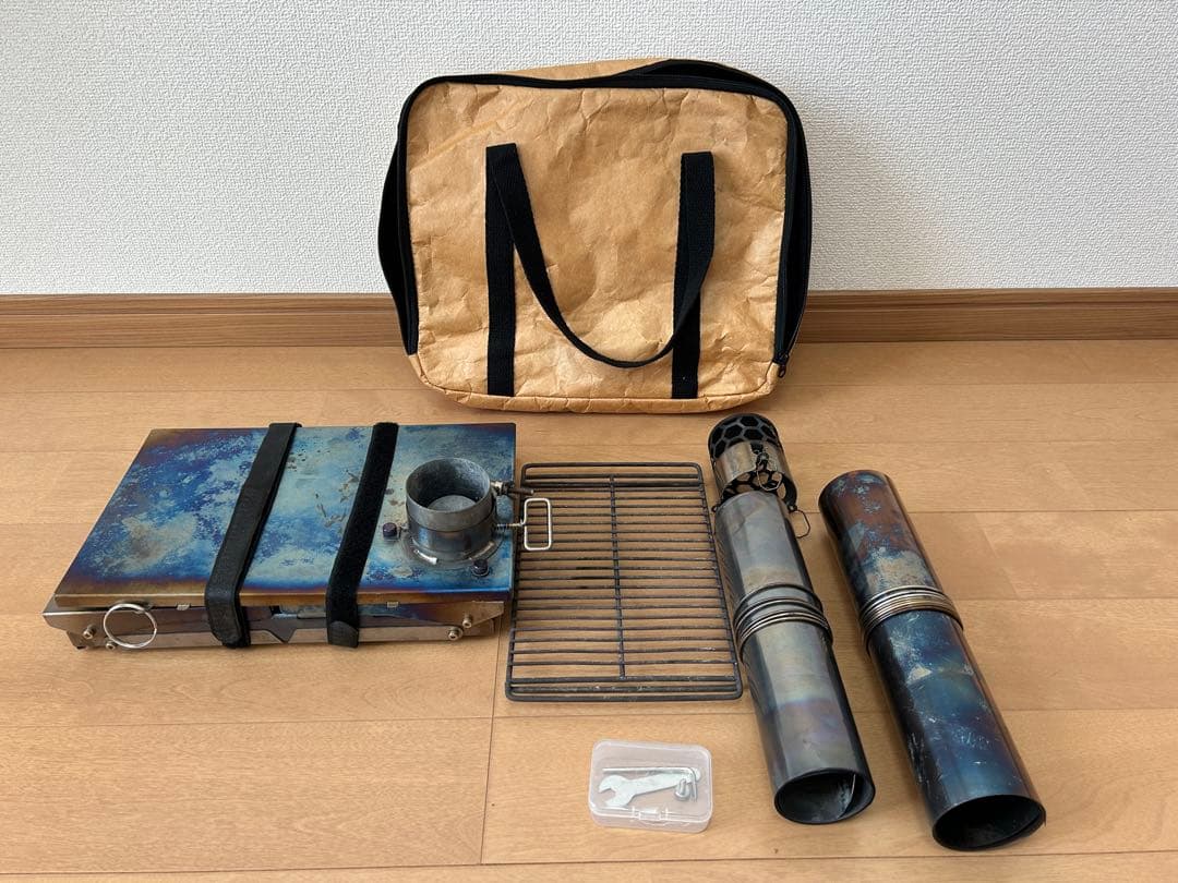 TOMOUNT チタン 薪ストーブ 折りたたみ 2m&2.5m巻き煙突