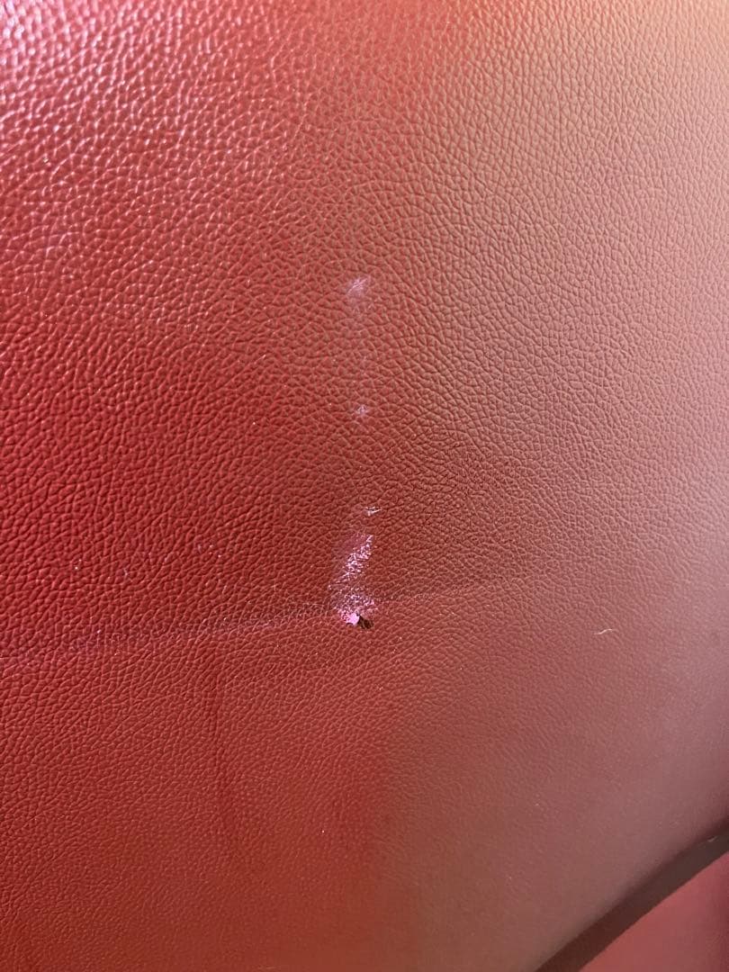 ●期間限定●赤いレザーコーナーソファ