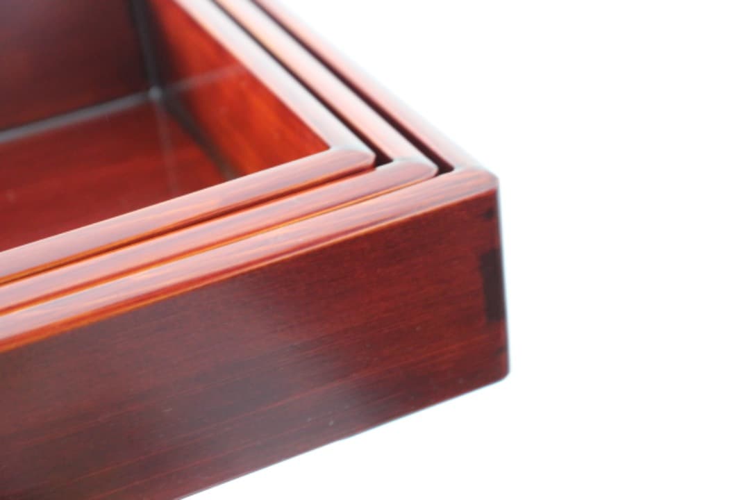 未使用・箱入　佐藤阡郎（せんろう）　切溜三段　木製　漆器　箱