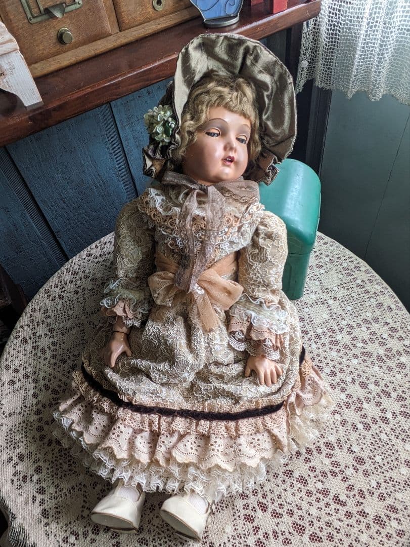 難ありレアカマー＆ラインハルトK&R ビスクドールプラスチックドールアンティーク