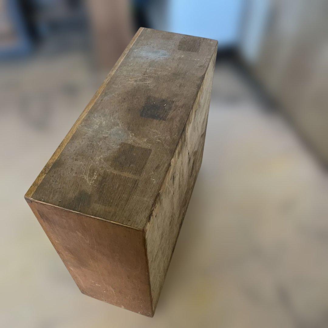 T1【送料込み】活版印刷所から出た木のタンス【古道具】【活版印刷】