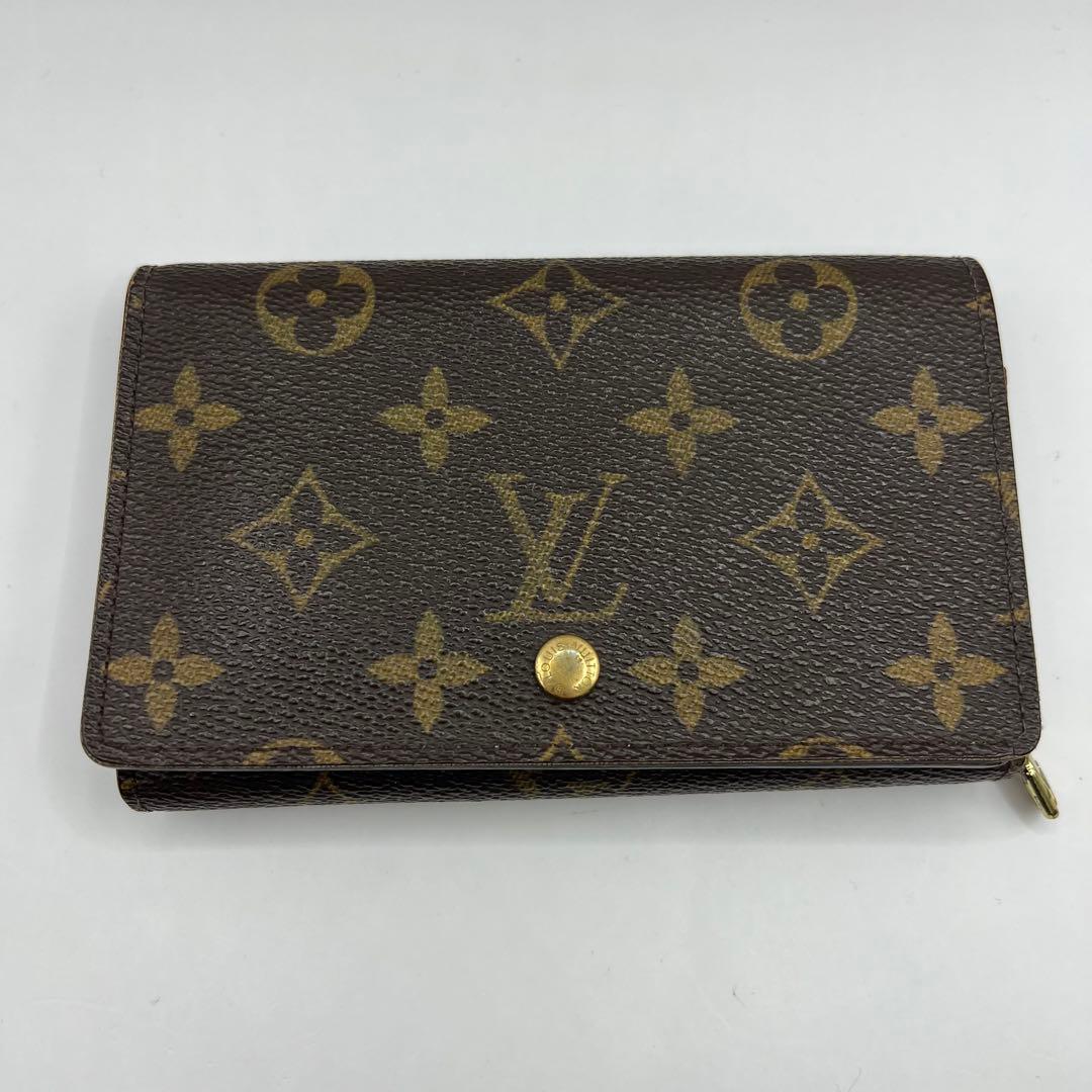 【極美品】ルイヴィトン ポルトモネビエ トレゾール 二つ折り財布 モノグラム