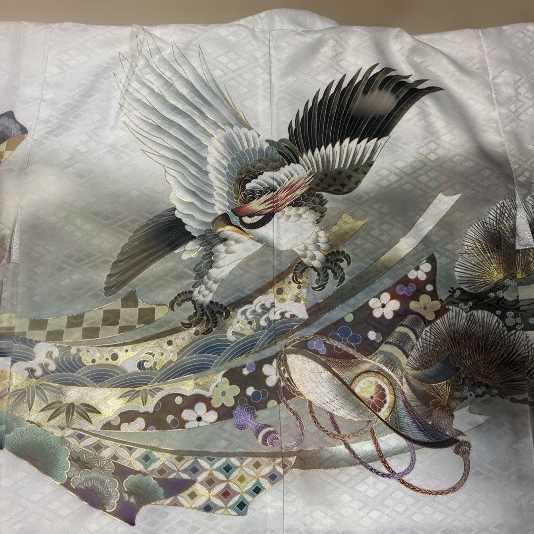 ☆中古品☆お宮参り 七五三 男の子 着物+長襦袢セット