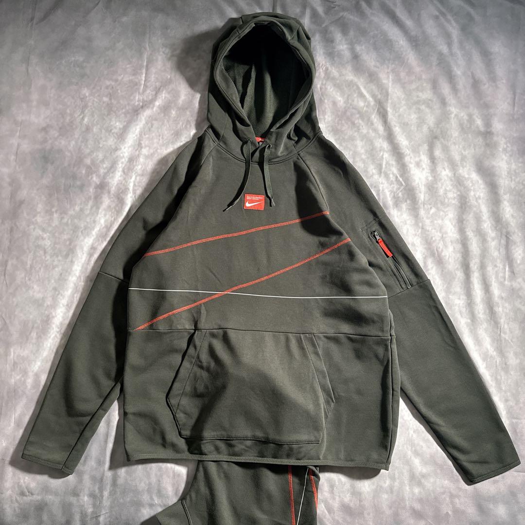 NIKE ナイキ　ジャージ　スウェット　上下セット オリーブグリーン　XLサイズ