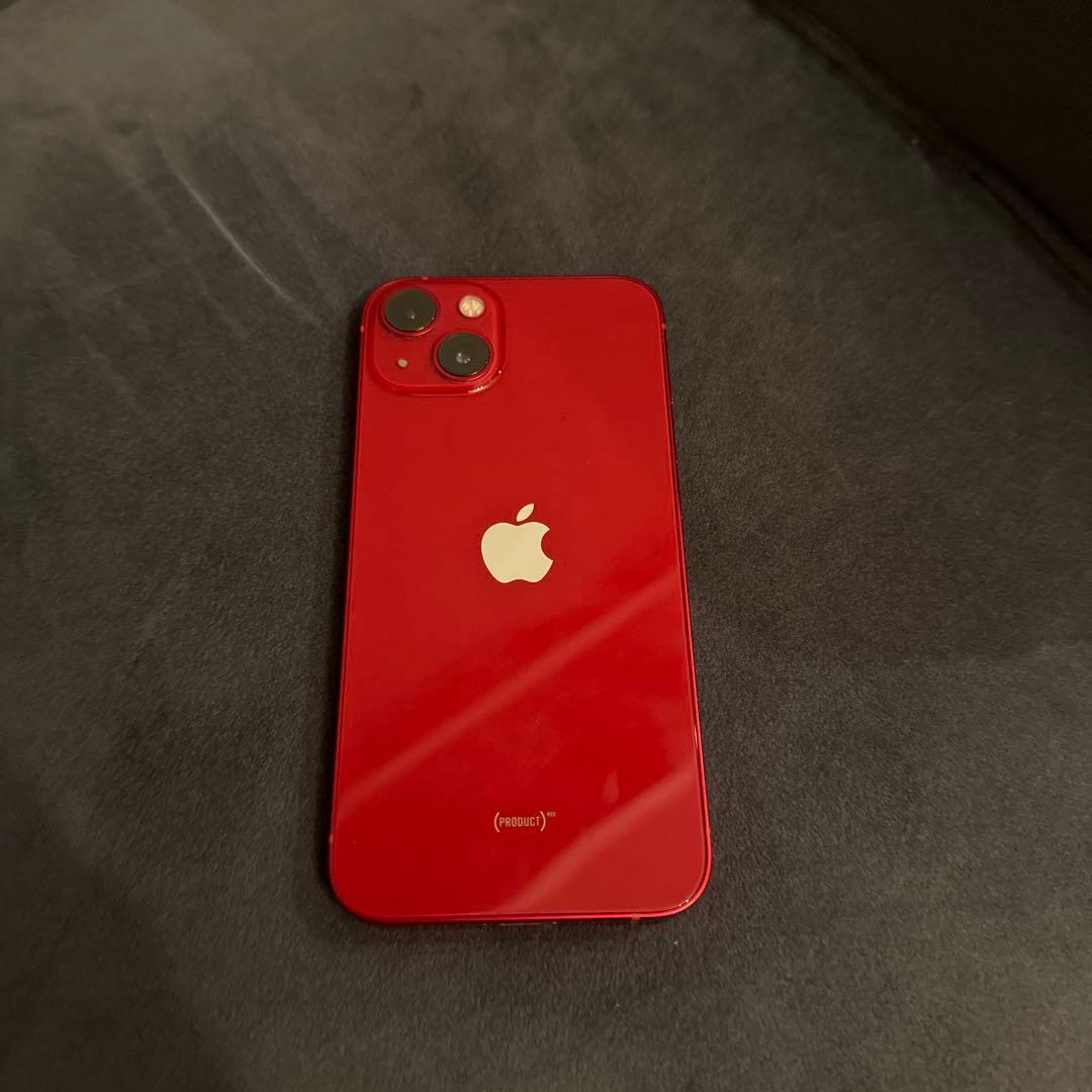 iPhone 13 RED 128GB SIMフリー 本体、純正ケーブル