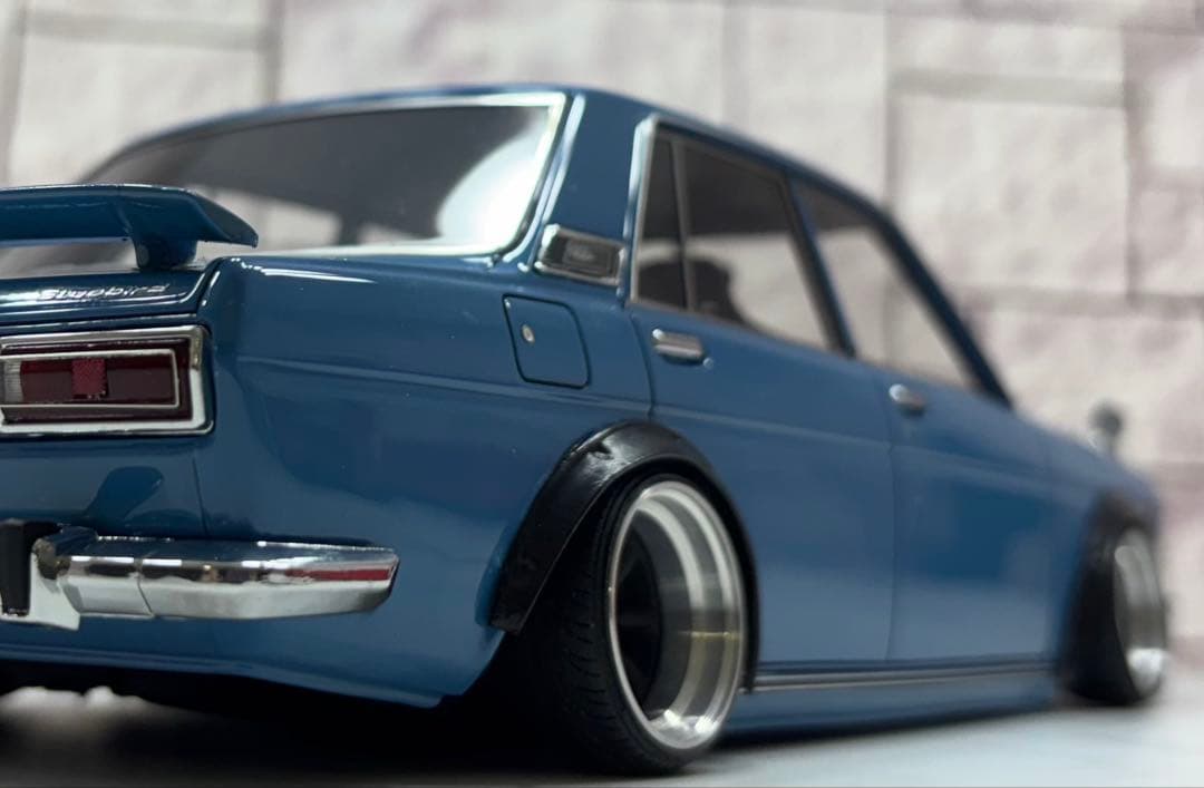 1/18ミニカー IG 510ブル　ワタナベ深リムオーバーフェンダーカスタム