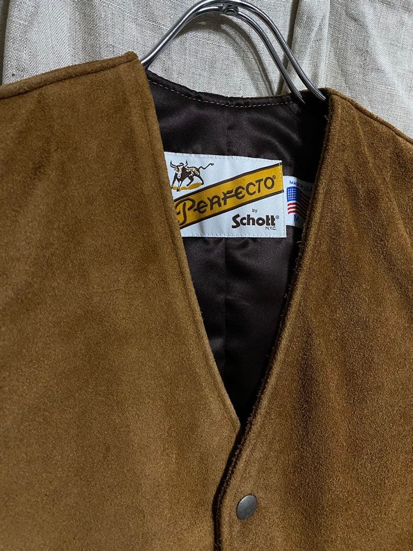ジャケット・アウター Schott Perfecto / 321USV SUEDE MC VEST