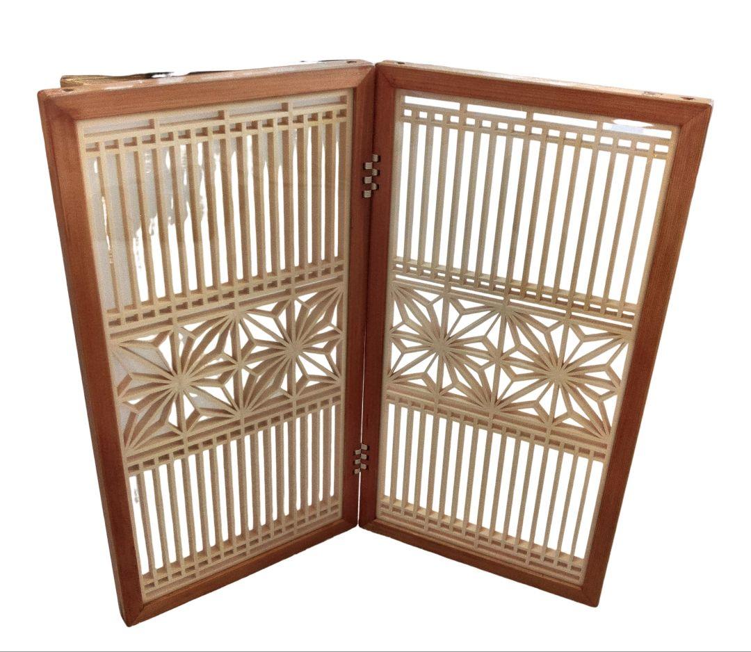 組子細工　パーティション　屏風