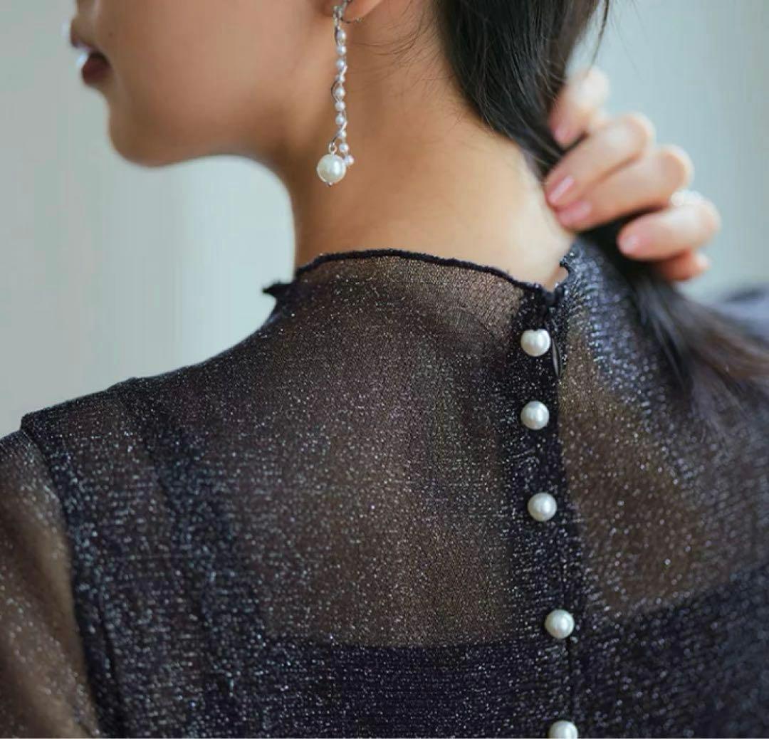 美品⭐️ルイルエブティック⭐️ラメチュールメロウワンピース⭐️