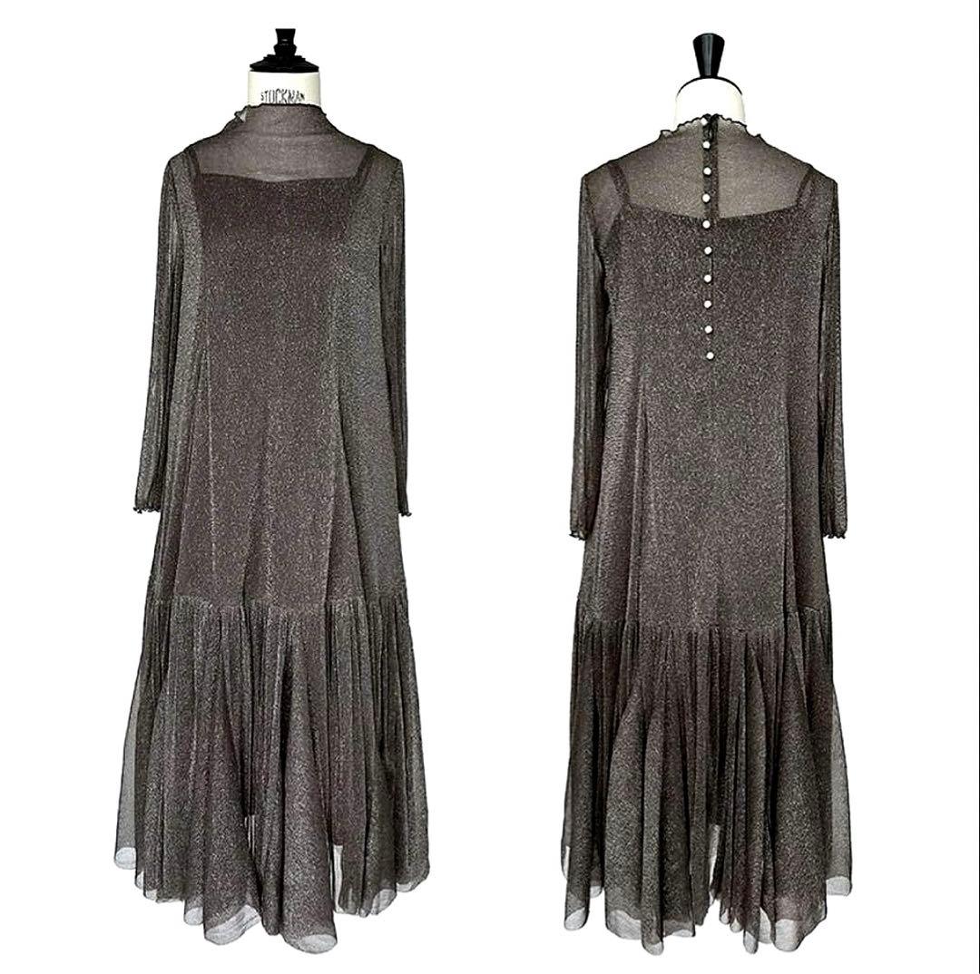 美品⭐️ルイルエブティック⭐️ラメチュールメロウワンピース⭐️