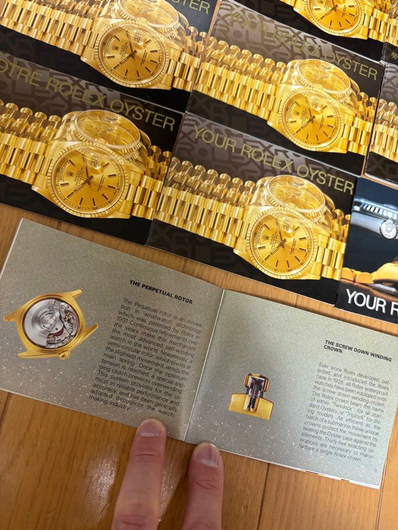 ロレックスRolexオイスター冊子10枚