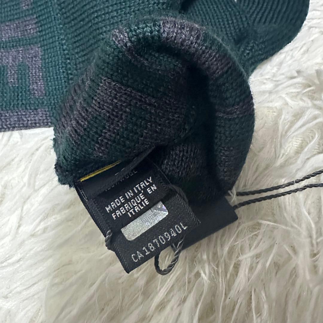 新品未使用タグ付 FENDI フェンディ カシミヤ混 手袋 ズッカ柄