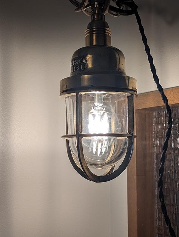 K*y様 ビンテージ WISKA マリンランプ2 工業系 船舶 カフェ