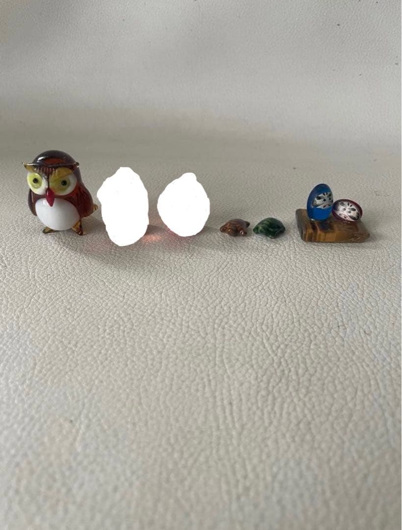 ガラス細工 ミニチュア 天然石 計41点 縁起物 小樽 北一ガラス 函館 明治館