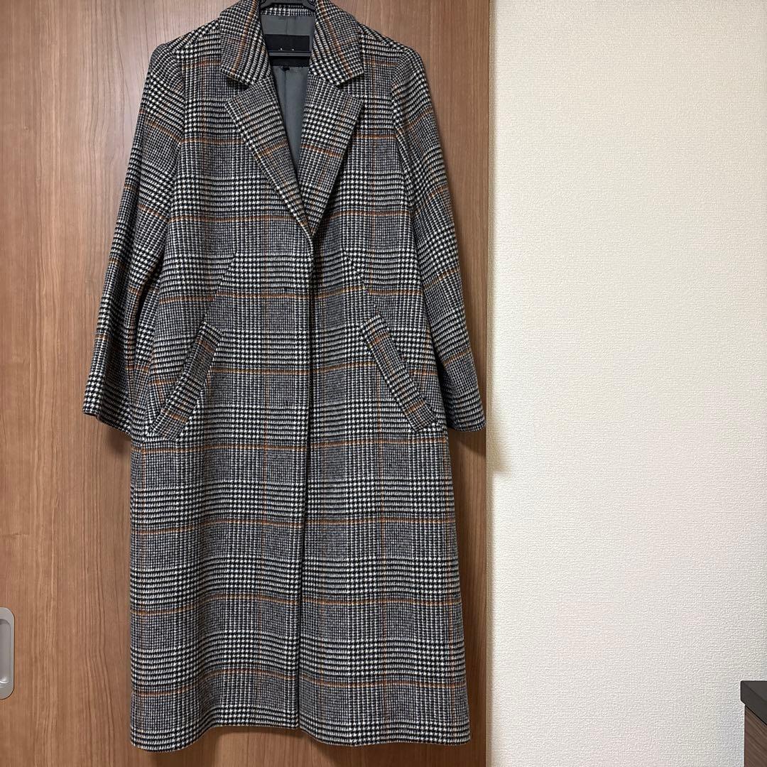 allureville タータンチェックコート　美品⭐️