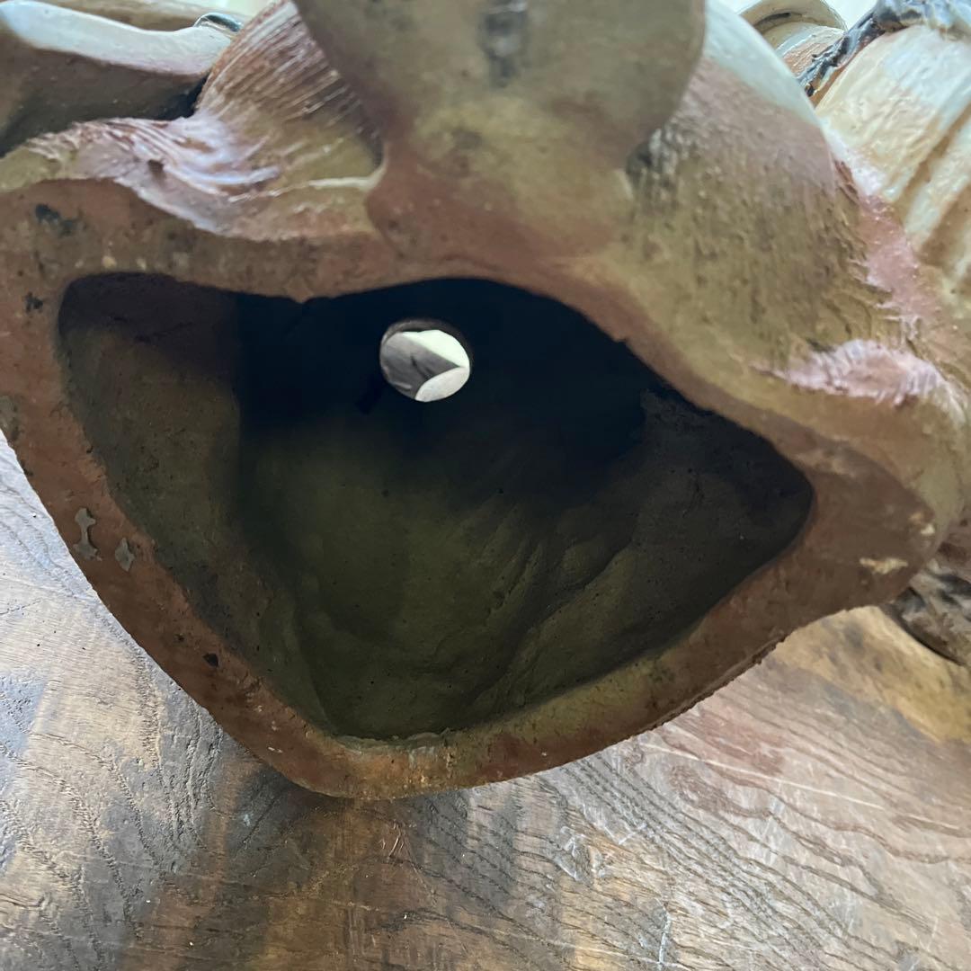 信楽焼／たぬき／骨董／希少／アンティーク／ヴィンテージ／31cm／難あり