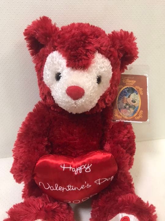 希少★海外2003バレンタイン限定☆赤ダッフィーディズニーベア
