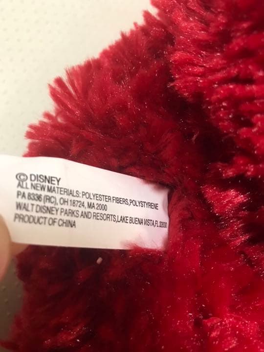 希少★海外2003バレンタイン限定☆赤ダッフィーディズニーベア