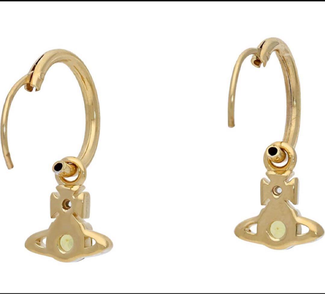 ヴィヴィアンウエストウッド 新品廃盤品ニナスパークル925製フープピアス