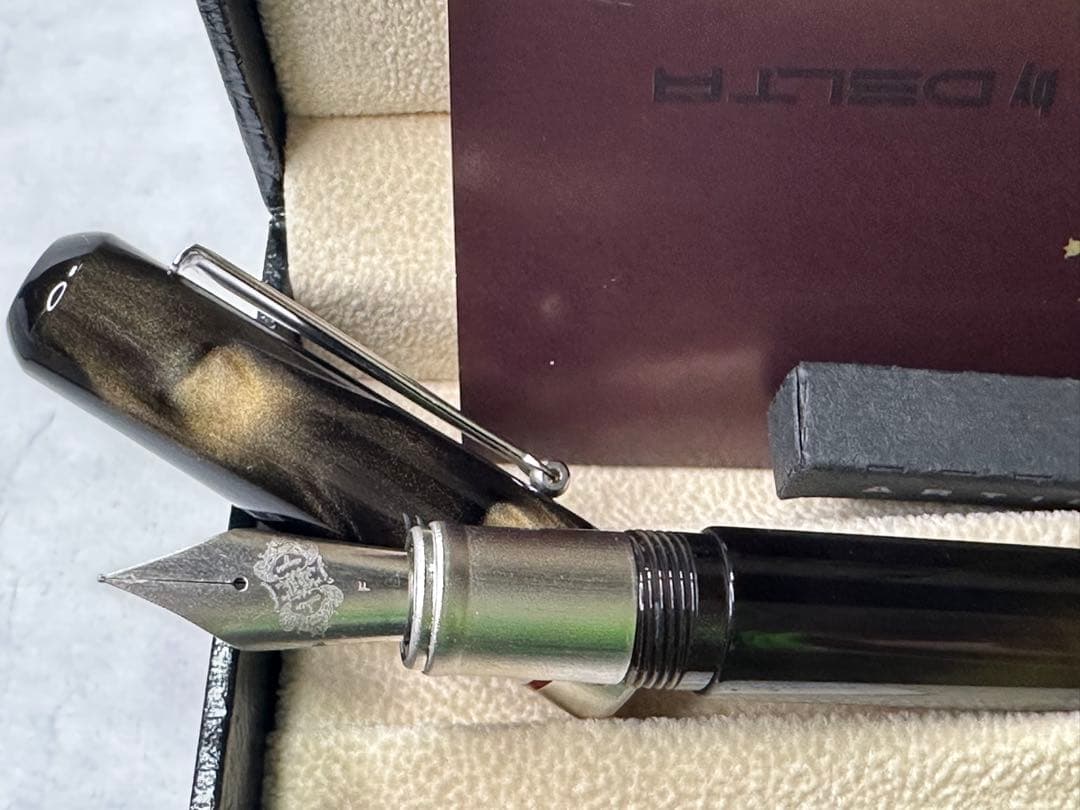 新品未使用 オロビアンコ デルタ コラボ万年筆 コンパーニョ BK ブラック