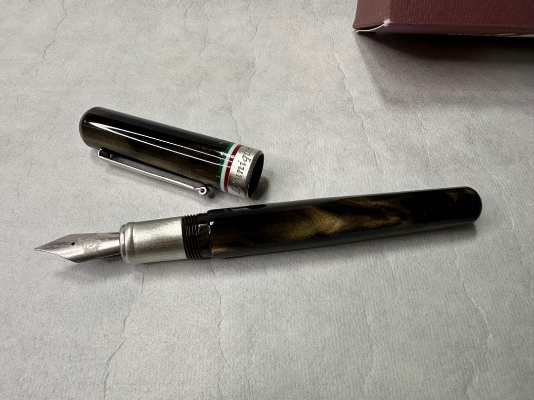 新品未使用 オロビアンコ デルタ コラボ万年筆 コンパーニョ BK ブラック