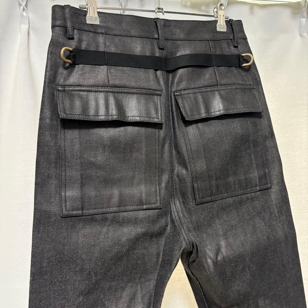 美品 RICK OWENS グリッター コーティング サルエルパンツ