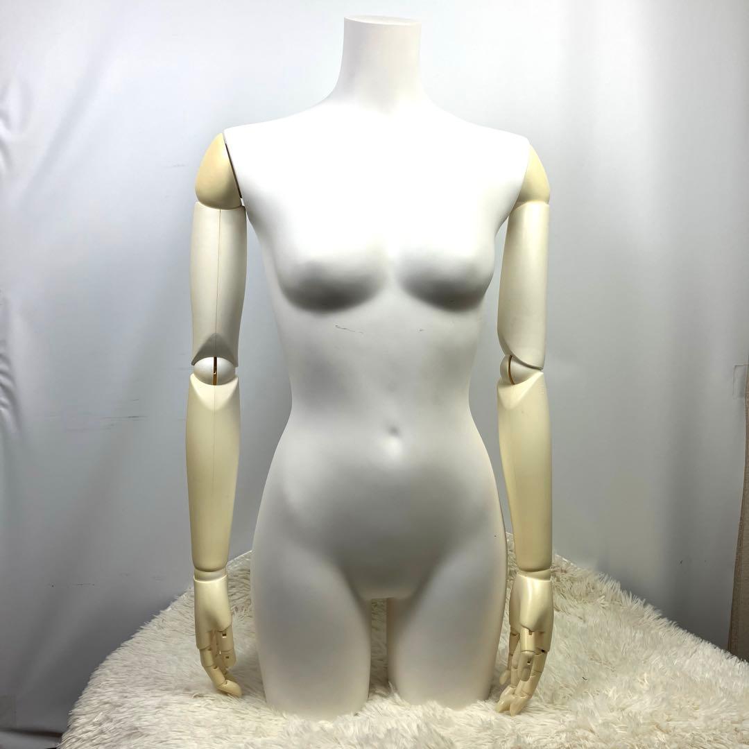 む*み様 関節可動式の腕付き トルソー マネキン ボディ 女性型
