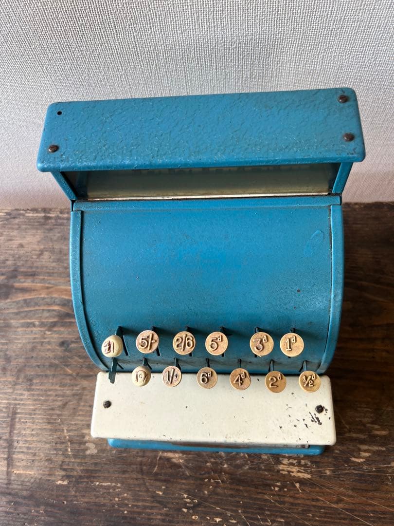 イタリアCODEG子どもおもちゃレトロキャッシャー 青