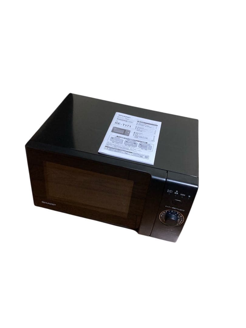 25年製シャープ 電子 レンジ 単機能 フラット テーブル RE-T171-B