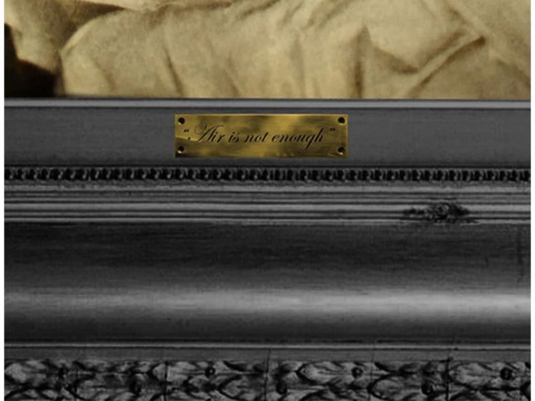 エアーズノットイナフ　巨大アート　絵画1360mm×1050mm