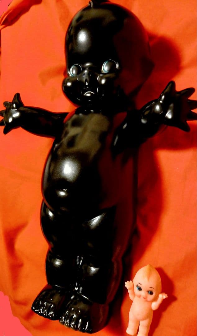 大きいキューピー人形　大きいフィギュア　昭和レトロ ソフビ人形アニメキャラ