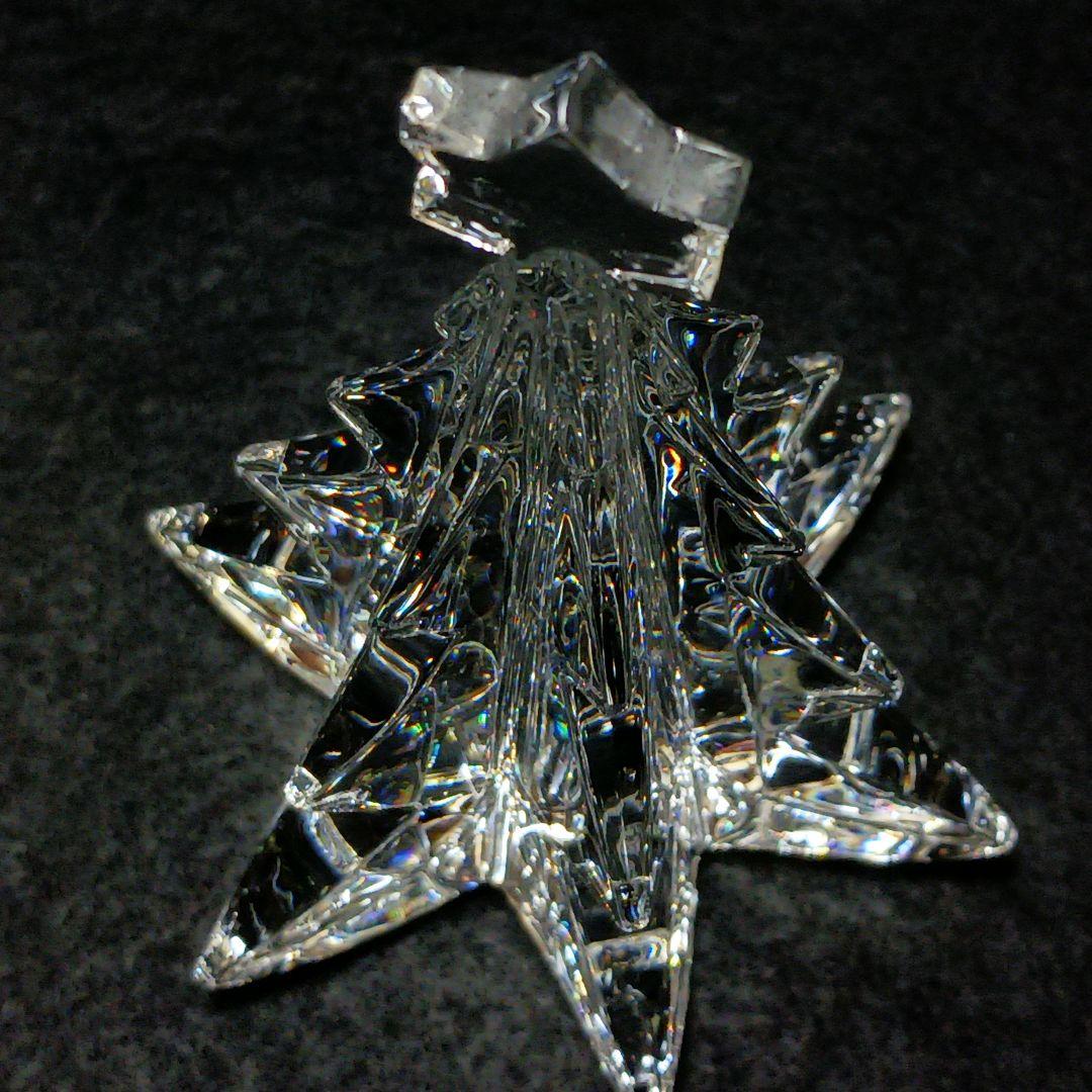 Y2799-2 バカラ クリスマスオーナメント ツリー 置物 高さ13.5㎝