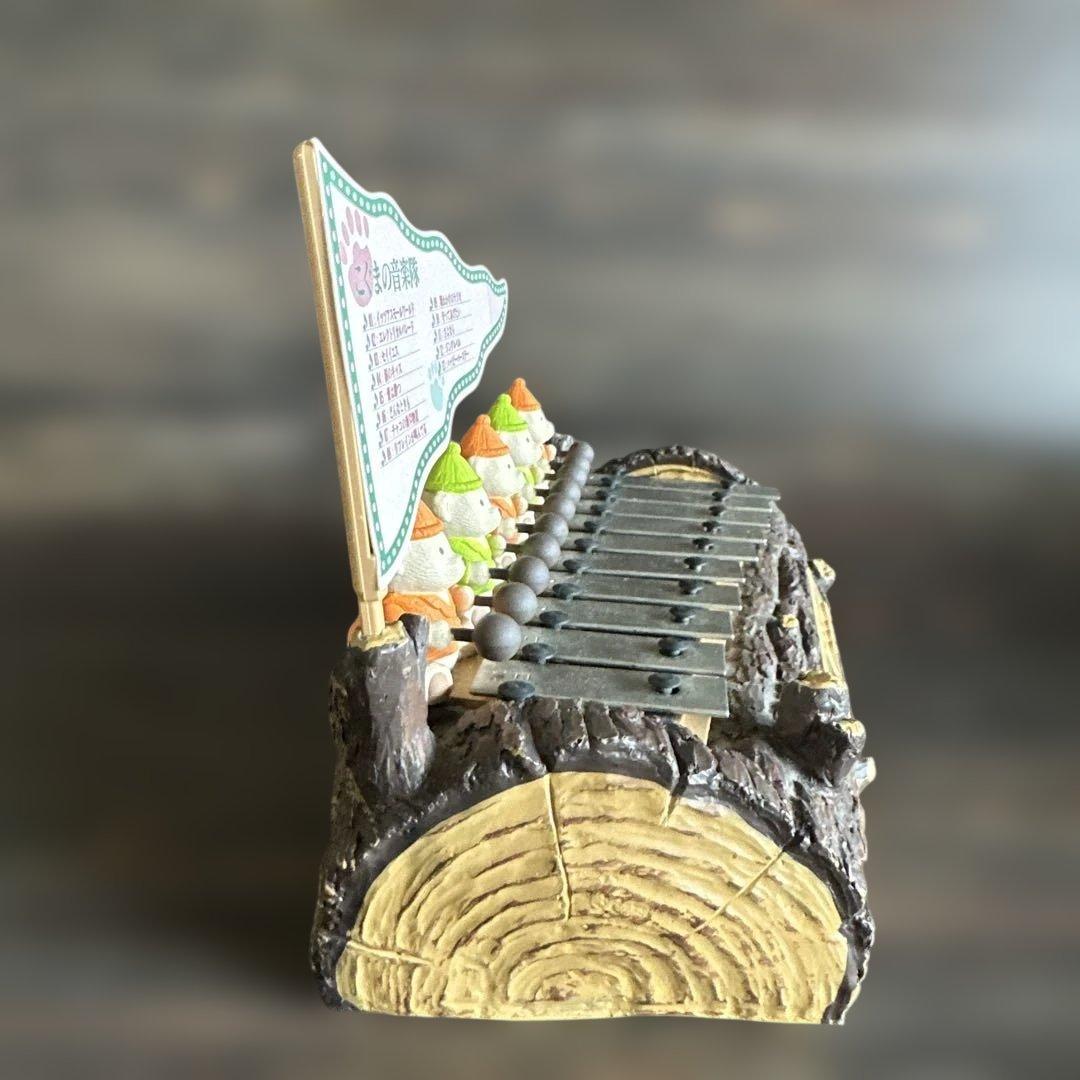 こぐまの音楽隊 鉄琴演奏　置き時計　からくり時計　おもちゃ