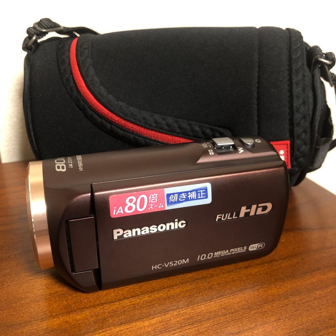 美品 Panasonic HC-V520M Wi-Fi搭載 ビデオカメラ